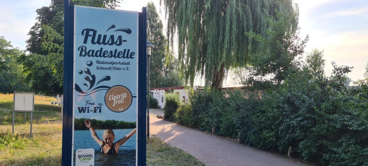 Die Ferienwohnung Am Kietz Schwedt/Oder Exterior foto